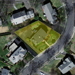 27 Chesterfield Rd, Newton, MA 02465 aerial view