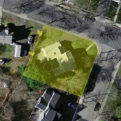 15 Indian Ridge Rd, Newton, MA 02459 aerial view