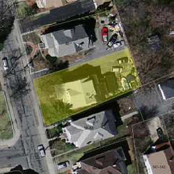 50 Harvard St, Newton, MA 02460 aerial view