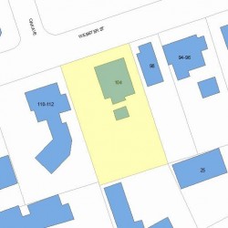 104 Webster St, Newton, MA 02465 plot plan