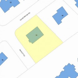 50 Countryside Rd, Newton, MA 02459 plot plan