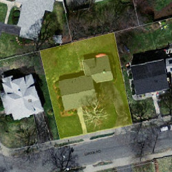 8 Larkin Rd, Newton, MA 02465 aerial view