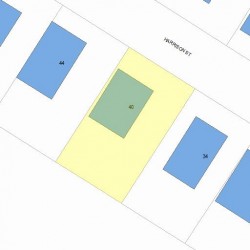 40 Harrison St, Newton, MA 02461 plot plan