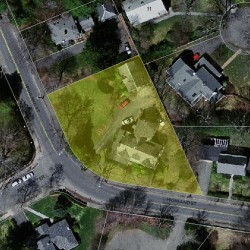 156 Highland St, Newton, MA 02465 aerial view