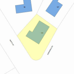 135 Albemarle Rd, Newton, MA 02460 plot plan