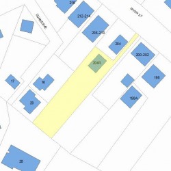 204 River St, Newton, MA 02465 plot plan