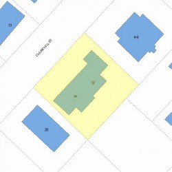 12 Churchill St, Newton, MA 02460 plot plan