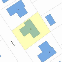 33 Mosman St, Newton, MA 02465 plot plan