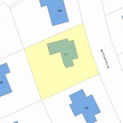 117 Westchester Rd, Newton, MA 02458 plot plan