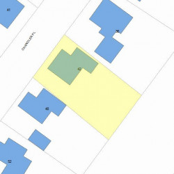 42 Chandler Pl, Newton, MA 02464 plot plan