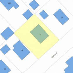 37 Judkins St, Newton, MA 02460 plot plan