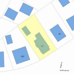 143 Rowe St, Newton, MA 02466 plot plan