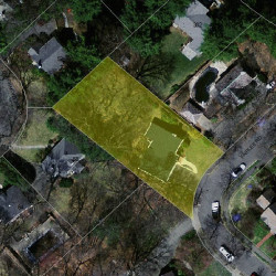 82 Fairlee Rd, Newton, MA 02468 aerial view