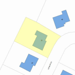 51 Levbert Rd, Newton, MA 02459 plot plan