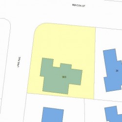 908 Beacon St, Newton, MA 02459 plot plan