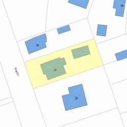 26 Elm St, Newton, MA 02465 plot plan