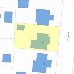 17 Tarleton Rd, Newton, MA 02459 plot plan