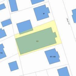 101 Dalby St, Newton, MA 02458 plot plan