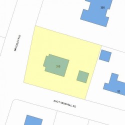 310 Waverley Ave, Newton, MA 02458 plot plan