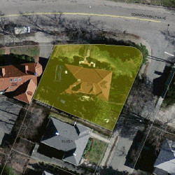 214 Commonwealth Ave, Newton, MA 02459 aerial view