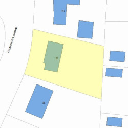 32 Commonwealth Park, Newton, MA 02459 plot plan