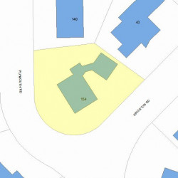 154 Plymouth Rd, Newton, MA 02461 plot plan