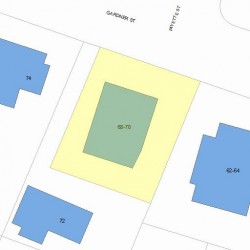 68 Gardner St, Newton, MA 02458 plot plan