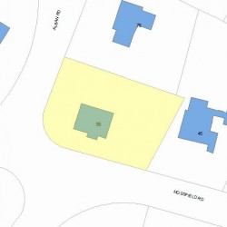 55 Mossfield Rd, Newton, MA 02468 plot plan