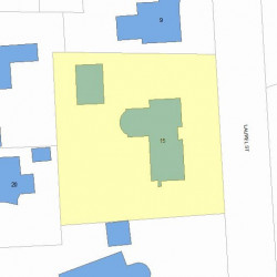 15 Laurel St, Newton, MA 02459 plot plan
