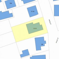 83 Faxon St, Newton, MA 02458 plot plan