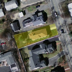 393 Cherry St, Newton, MA 02465 aerial view