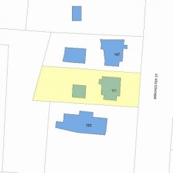 151 Winchester St, Newton, MA 02461 plot plan