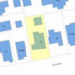 963 Boylston St, Newton, MA 02461 plot plan