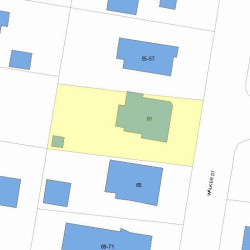 61 Walker St, Newton, MA 02460 plot plan