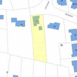 51 Cotter Rd, Newton, MA 02468 plot plan