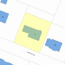 73 Fairmont Ave, Newton, MA 02458 plot plan