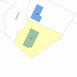 132 Wayne Rd, Newton, MA 02459 plot plan