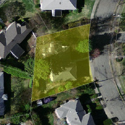 43 Cynthia Rd, Newton, MA 02459 aerial view