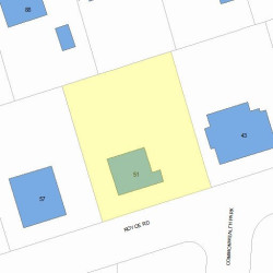 51 Royce Rd, Newton, MA 02459 plot plan