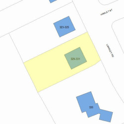 329 Langley Rd, Newton, MA 02459 plot plan