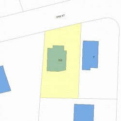 150 Otis St, Newton, MA 02465 plot plan