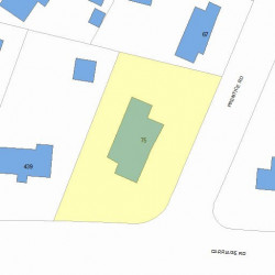 75 Prentice Rd, Newton, MA 02459 plot plan