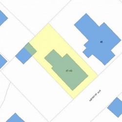 49 Ashmont Ave, Newton, MA 02458 plot plan