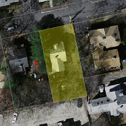 12 Chesley Ave, Newton, MA 02460 aerial view