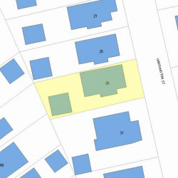 29 Harrington St, Newton, MA 02460 plot plan