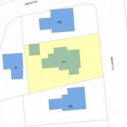 363 Walnut St, Newton, MA 02460 plot plan