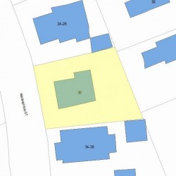 30 Washburn St, Newton, MA 02458 plot plan