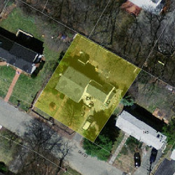 151 Day St, Newton, MA 02466 aerial view