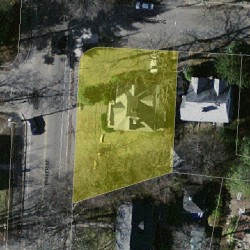 138 Parker St, Newton, MA 02459 aerial view