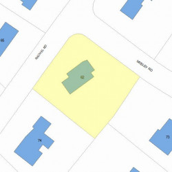 62 Rachel Rd, Newton, MA 02459 plot plan